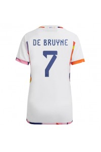 Fotbalové Dres Belgie Kevin De Bruyne #7 Dámské Venkovní Oblečení MS 2022 Krátký Rukáv